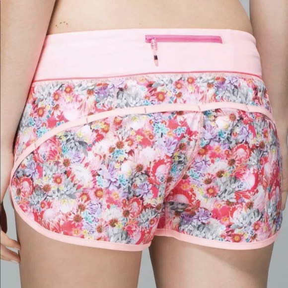 Lululemon Speed Short Flowabunga Bleached Coral 6 - Picture 6 of 7